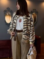 Aurora Gold Parlak Kemer Detaylı İthal Pantolon